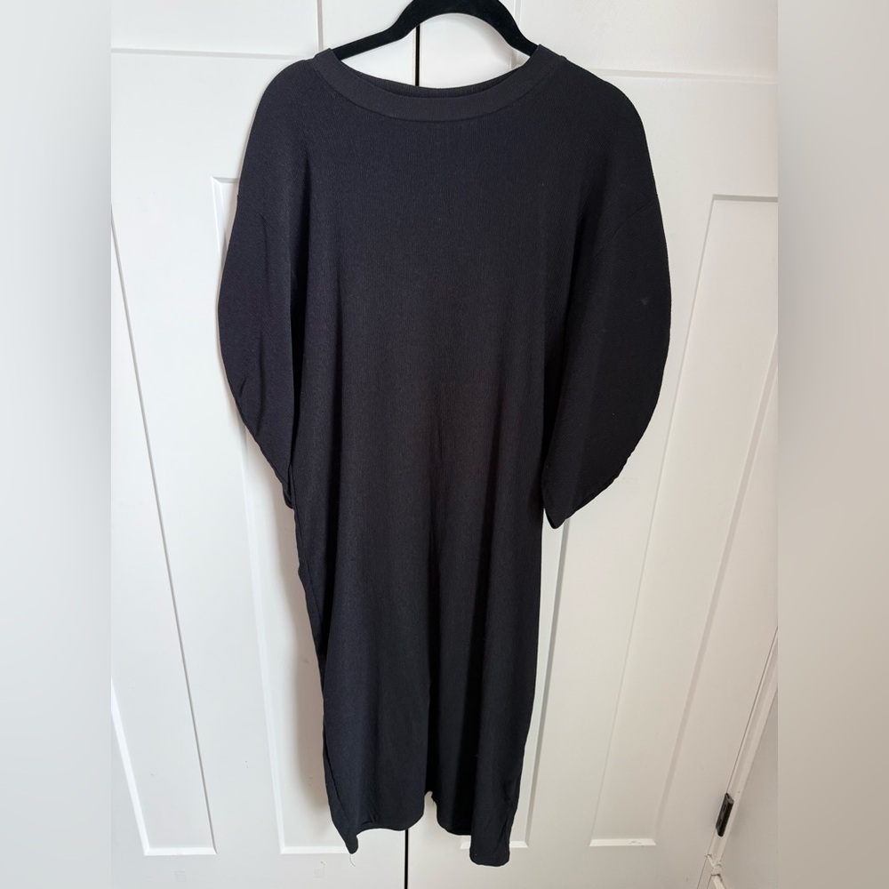 Black ribbed  Oversized Dress size S. Fits oversized.